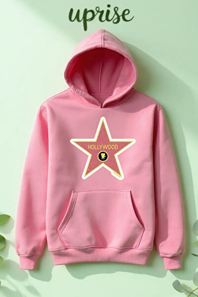 Vordevia Oversized φούτερ Walk Of Fame με τύπωμα από 100% βαμβάκι 3 νήματα