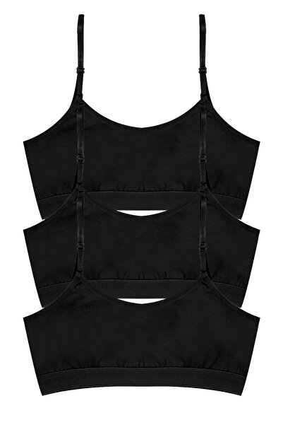 Öts Κοριτσίστικο μπουστάκι 3 τεμαχίων με ρυθμιζόμενους ιμάντες, αφαιρούμενα επιθέματα (96% βαμβάκι - 4% ελαστάνη)