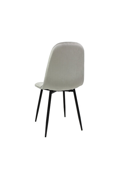 ARTA DOOR Set of 6 Gya Chairs Grey - HORECA CHAIR - Metal Leg, Modern, Kitchen, Bedrooms, Hallways, Textile