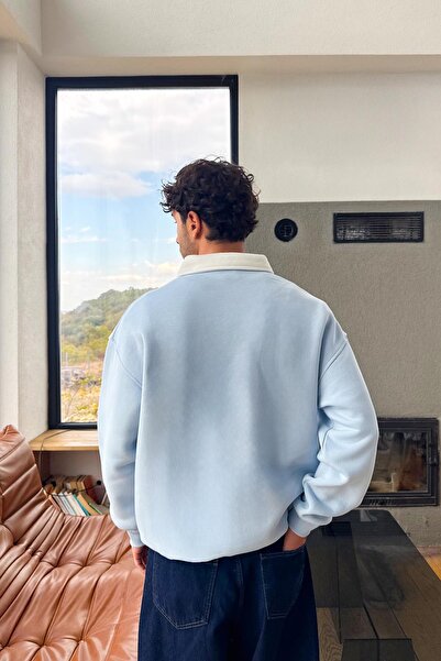 Flaw Wear Half Zip Arjantin Nakışlı Sweatshirt