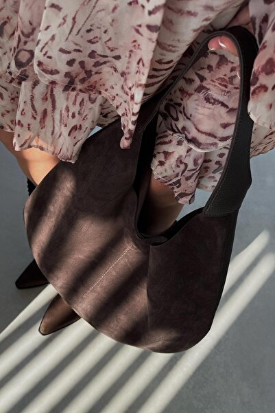 nope21shoess حقيبة أليس من الجلد الطبيعي باللون البني