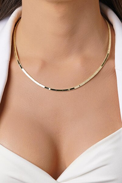 Fiyonk Kuyumculuk 14 Ayar Altın Düz Ajda Kolye