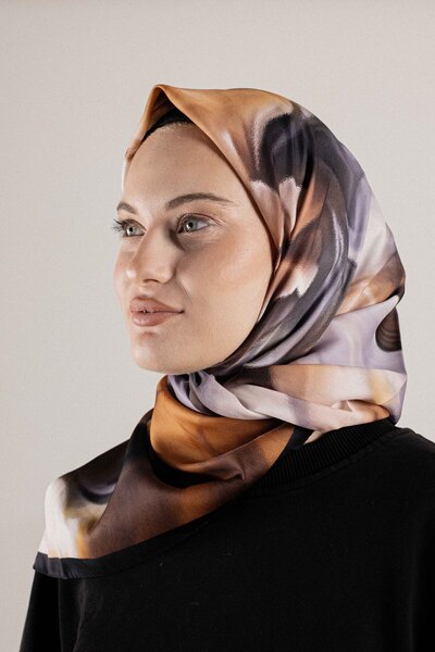 Akel ФРАНЦУЗЬКИЙ ШОВКОВИЙ ШАРФ З ВИШИВКОЮ ВИШИВКА-1