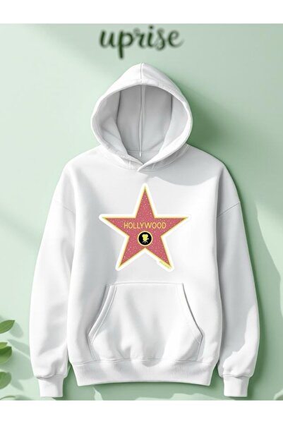 Vordevia Oversized φούτερ Walk Of Fame με τύπωμα από 100% βαμβάκι 3 νήματα