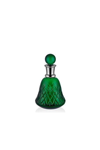 LAMEDORE Bell Shape Green Color Bottle Yeşil Şişe 13x25 Cm