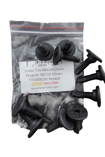 Fiat Cıvata Tampon 46419734 Albea Doblo (10 ADET) 17504 MARKA İLE UYUMLU