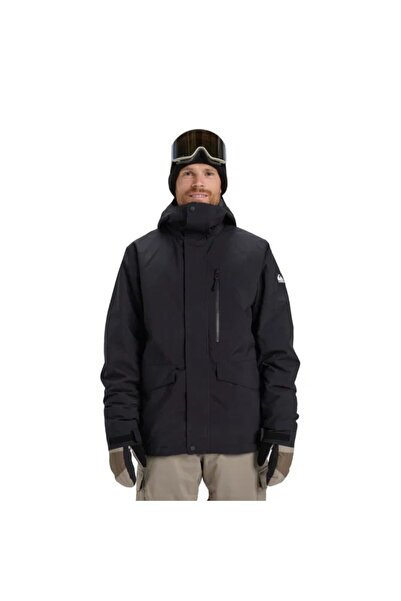 Quiksilver Mıssıon Solıd Jk Erkek Anthracite - Solid Snowboard Ceketi Eqytj03523-11793