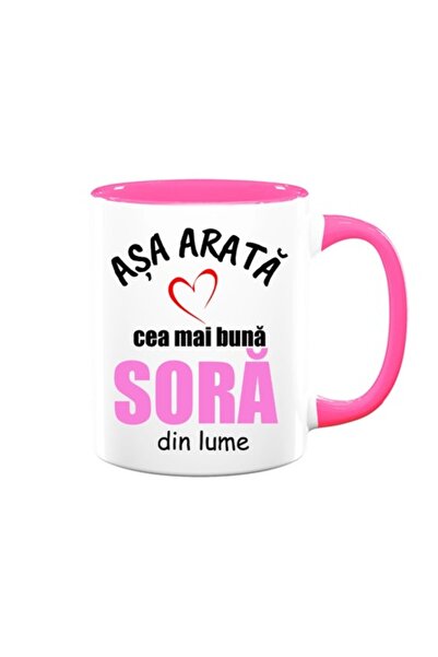 OEM Cană personalizată pentru soră cu mesajul: „Așa arată cea mai bună soră d...