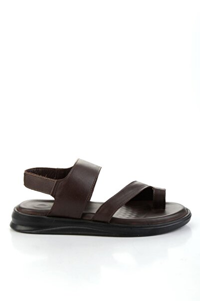 Bambi Kahve Leather Erkek Sandalet E05433401043