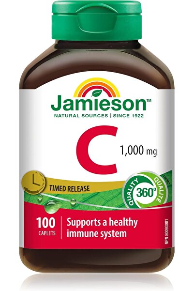 Jamieson فيتامين سي، 1000 ملغ، إطلاق مؤقت، 100 كبسولة