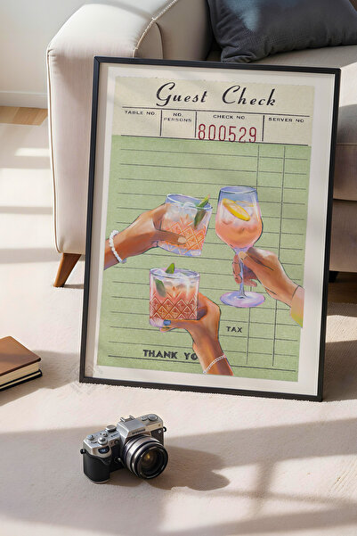 Basquiart Poster cu ramă neagră din seria Lucky You, decor de perete nr:136