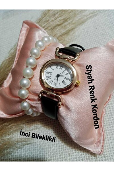 Brality New Season Gold Case Black Band Women's Wristwatch Oval Retro Style V...