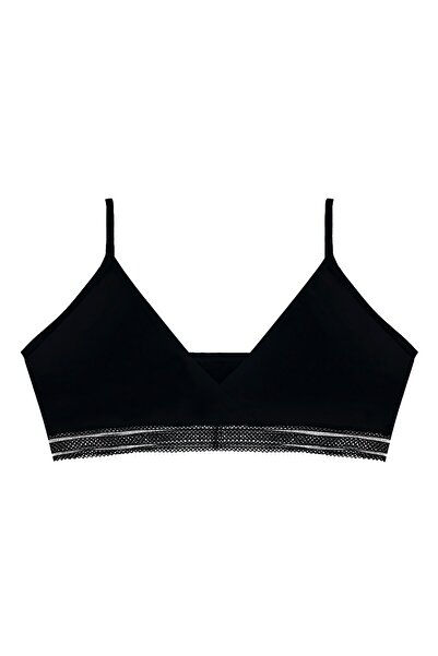 Öts Κοριτσίστικο μπουστάκι 3 τεμαχίων χωρίς επένδυση με λαιμόκοψη σε σχήμα V (96% βαμβάκι - 4% ελαστάνη)