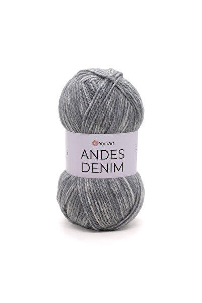 Yarnart أنديز دينيم - خيط حياكة رمادي-5103