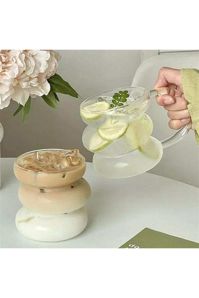 GIA'S WORLD Transparent Glass Mug 400ml