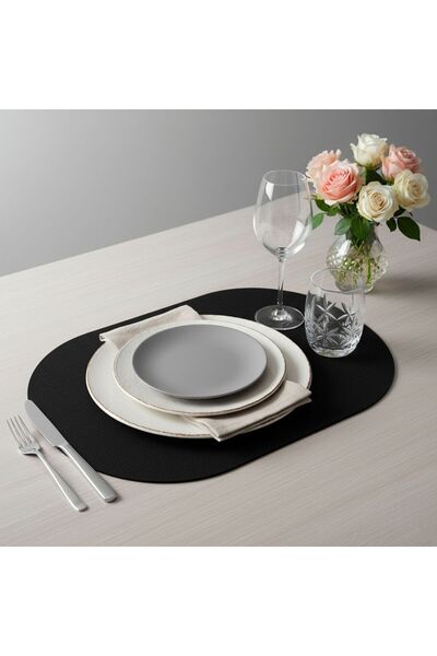 Grand Fine Art 2 قطعة من الفوم الأسود بيضاوي الشكل للخدمة المنزلية الأمريكية ...