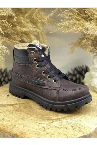 Ersa Yeni Sezon Extrem Unisex Kahve Kışlık Suya Dayanıklı Içi Kürklü Bot Ayakkabı