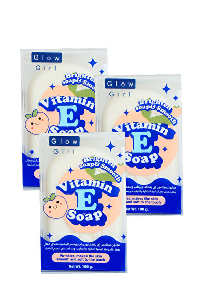 GLOW GİRL Glow Girl Vitamin E Moisturizing and Softening Soap 100g 3 pcs