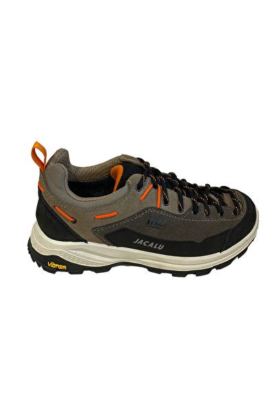 JACALU Γυναικείες / Κοριτσίστικες μπότες 31831 9J δερμάτινο επάνω μέρος και σόλα από PU/Καουτσούκ Αδιάβροχο Γκρι/Μπεζ