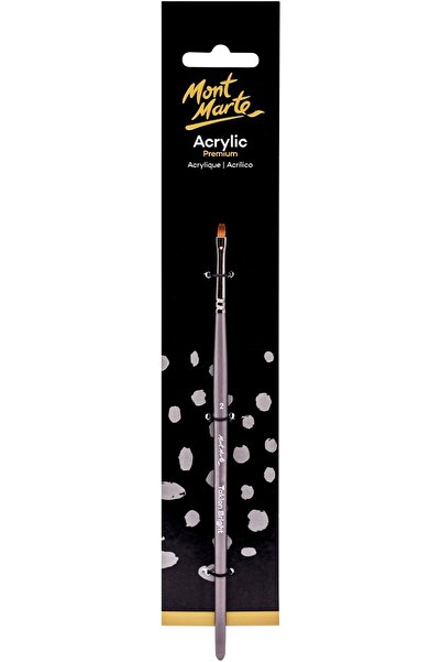 Mont Marte فرشاة أكريليك للفنانين تاكلون قصيرة لامعة 2