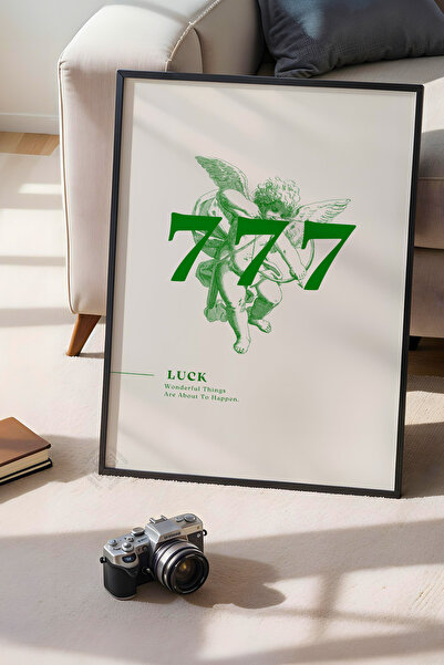 Basquiart Poster cu ramă neagră din seria Lucky You, decor de perete nr:131