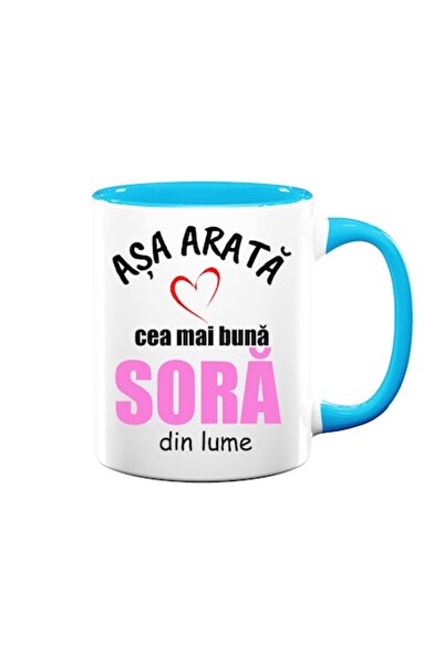 OEM Cană personalizată pentru soră cu mesajul: „Așa arată cea mai bună soră d...