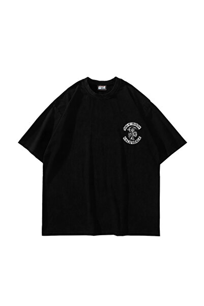 Sekizbiraltı Μπλουζάκι με στάμπα Sons Of Anarchy Oversize Unisex Μαύρο