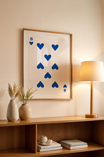 Basquiart Poster cu ramă din lemn din seria Lucky You, decor de perete nr:41