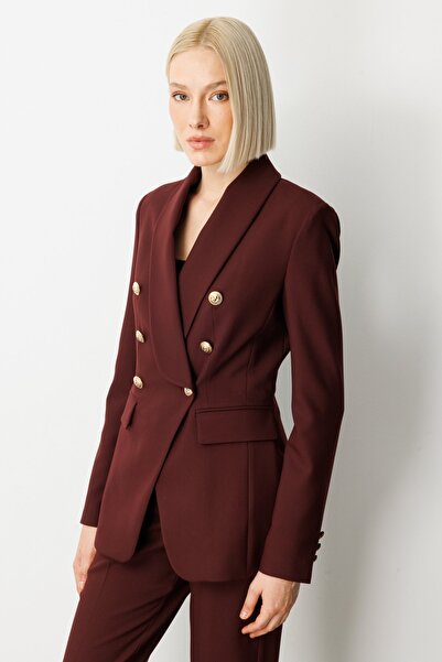 Ekol Double Breasted Collar Cover Pocket Jacket