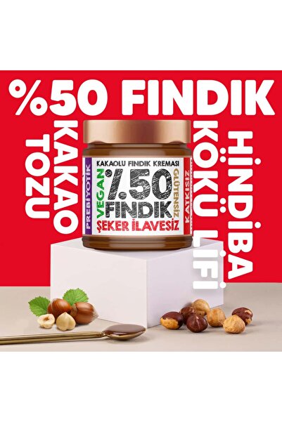 MELY ÇİKOLATA Mely %50 Kakaolu Fındık Kreması 220 g