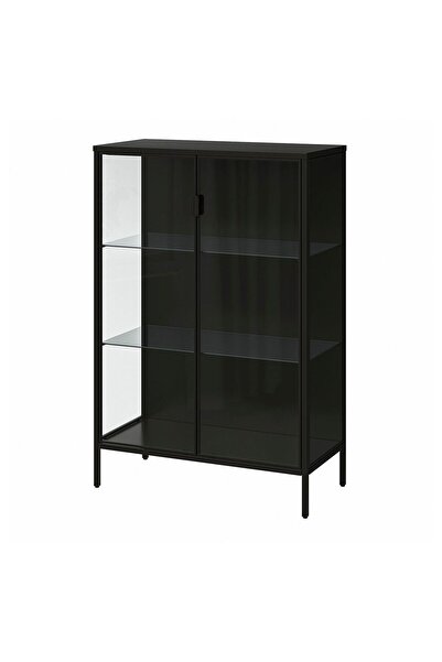 hobiurun Vitrin, antrasit, 80x37x120 cm