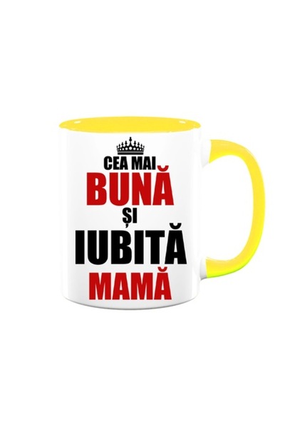 OEM Cană personalizată pentru mamă cu mesajul: „Cea mai bună și mai iubită ma...