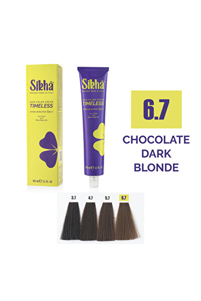 SIKHA Vopsea de păr profesională permanentă Timeless Blond Ciocolatiu Negru 6.7