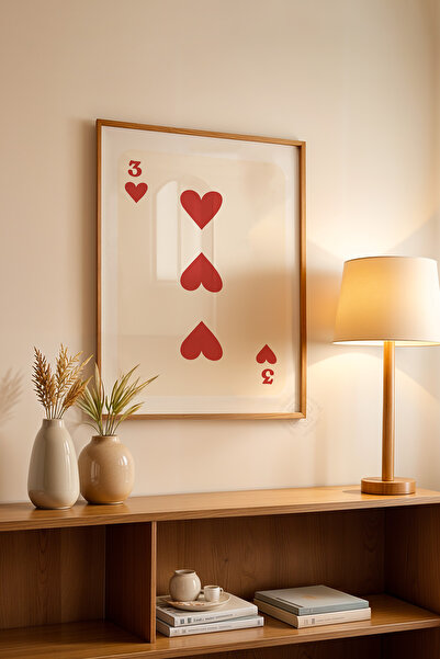 Basquiart Poster cu ramă din lemn din seria Lucky You, decor de perete pictat...