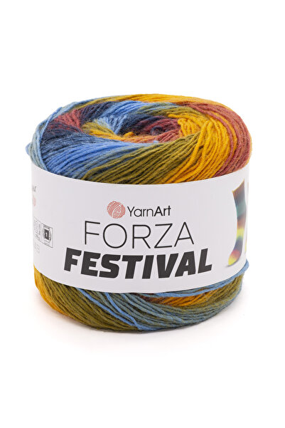 Yarnart FESTIVAL FORZA - AȚĂ DE TRICOTAT MARBLEIZED EBRULİ-2905