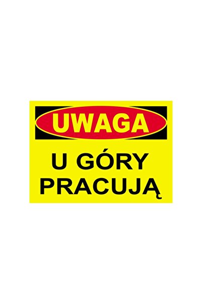 Other Semn de avertizare pentru construcții 25x35cm imprimat pe ecran din PVC