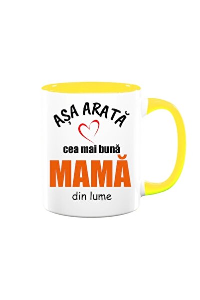 OEM Cană personalizată pentru mamă cu mesajul: „Așa arată cea mai bună mamă”,...
