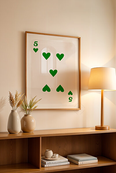 Basquiart Poster cu ramă din lemn din seria Lucky You, decor de perete nr:142