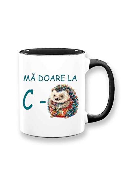 OEM Cană personalizată cu mesaj amuzant: „ma doare la C Arici”, Betaprint, al...