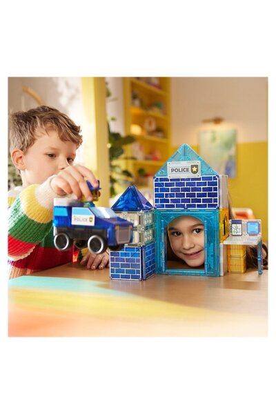 Magna Tiles MAGNA-TILES Police Station, 35 Pieces