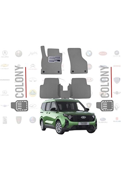 COLONY Ford Courier 2024++ Uyumlu EVA Paspas Tam Set–Araca Özel,Su Geçirmez,K...