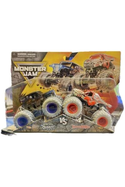 Monster Jam Pachet 2 camioane Monster Jam, Son-uva Digger vs Thunderroarus, multicolor