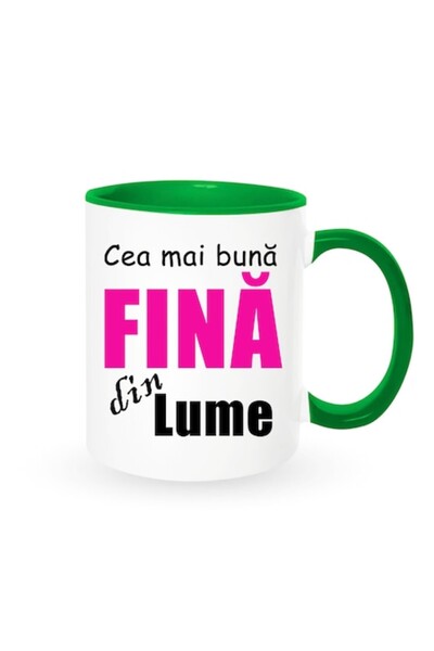 OEM Customized Mug for Goddaughter with Message: 'The Best Goddaughter in the World', Pink Model, Betapr