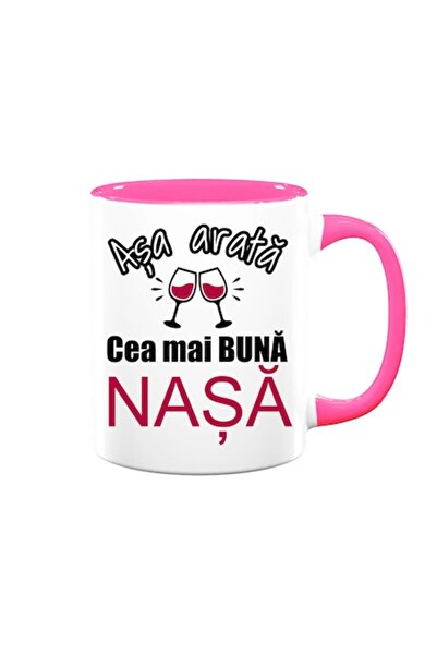 OEM Cană personalizată pentru nașă cu mesajul: „Așa arată cea mai frumoasă na...