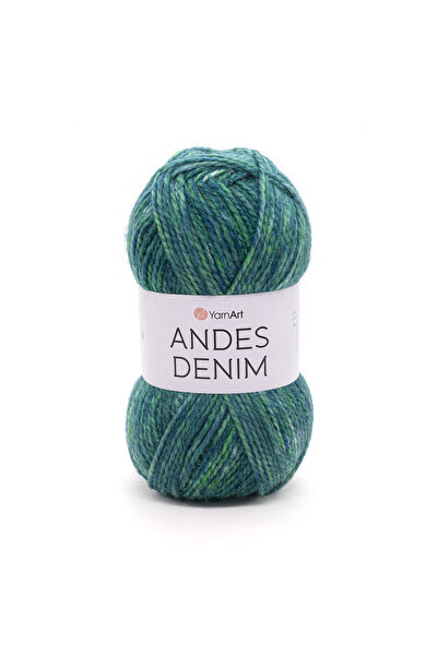 Yarnart ANDES DENIM - ΚΡΕΑΤΙΚΟ ΚΡΕΑΤΙΚΟ ΚΡΕΑΤΙΚΟ ΠΡΑΣΙΝΟ-5109