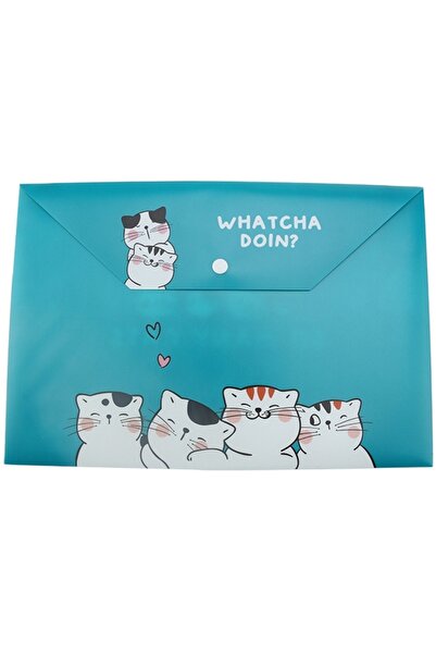 M&G A4 folder with staple, So many cats, PP, 0.2mm, various colors,