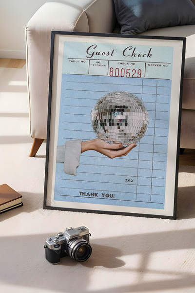 Basquiart Poster cu ramă neagră din seria Lucky You, decor de perete nr:31