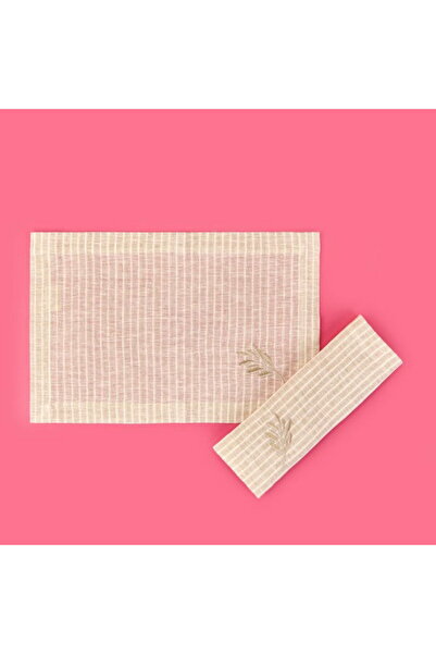 My Home Myhome Bloom Set de 2 Servicii Americane - Bej - 35x50 cm