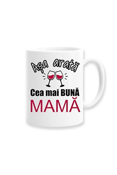 OEM Personalized Mug for Mom with Message: 'This is what the best mom looks like', Glass Model, Betaprin