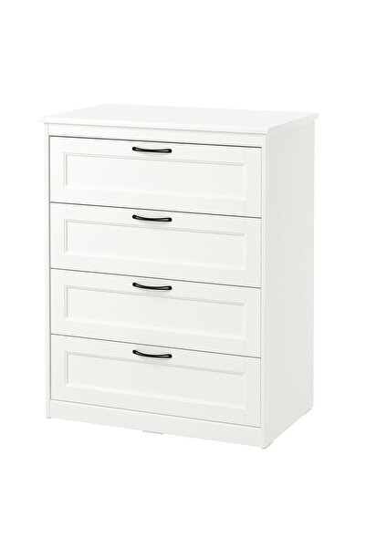 hobiurun 4 çekmeceli şifonyer, beyaz, 82x104 cm